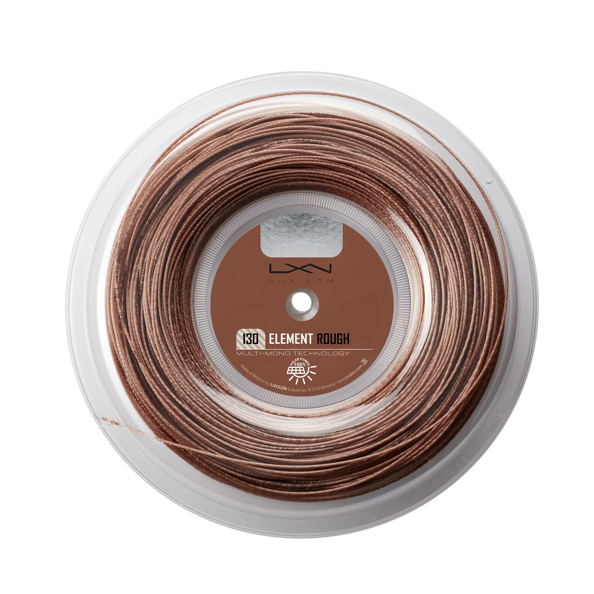 Luxilon Tennis Racket String, Element Rough, 200 m Roll, Bronze, 1.30 mm, Unisex, WRZ990730