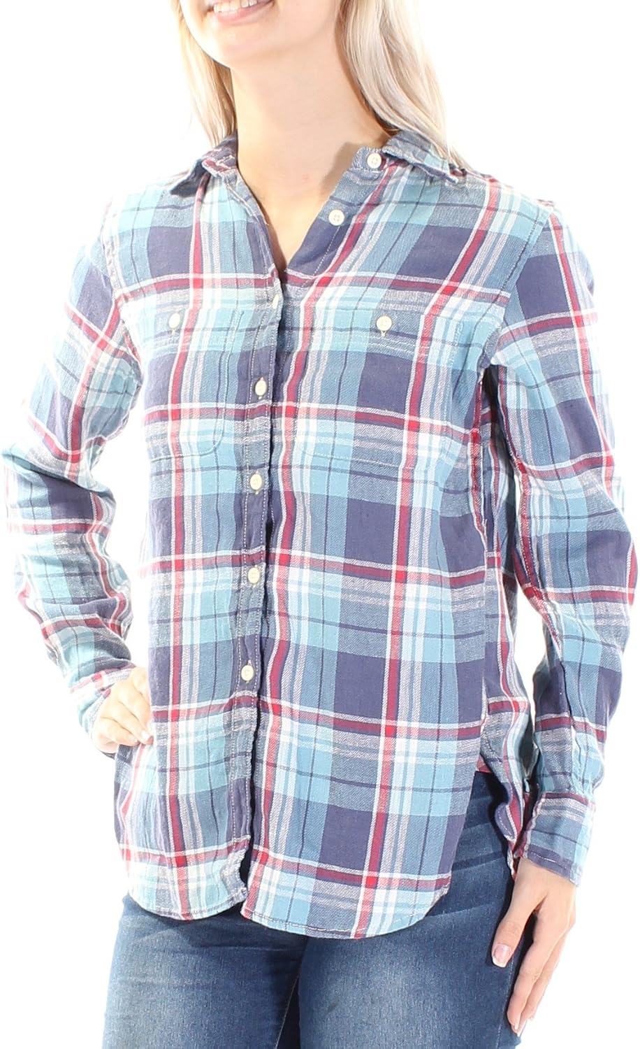 ralph lauren plaid shirt womens