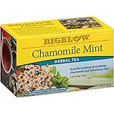 Bigelow Tea Chamomile Mint Herbal Tea, Caffeine Free, 20 Count Box (Pack of 6), 120 Total Tea Bags