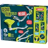 Gecko Run: Marble Run - Deluxe Edition Starter Set | Construction Set | Sticks to Any Smooth Surface, No Mess | Includes Loop &amp; Trampoline | STEM Physics &amp; Engineering Toy | 94 Pieces | Ages 8+