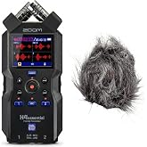 Zoom H4essential 32-Bit Float Recorder Bundle with WSH-4e Windscreen | Includes Zoom WSH-4e hairy windscreen to reduce wind noise during outdoor and location recording.