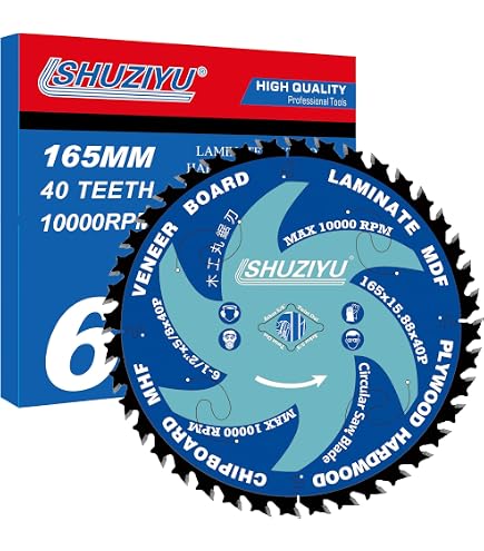 Norske Tools 8-1/4" Ultra Thin Kerf Saw Blade - 60T 5/8" Arbor For Cordless Saws, Hardwood, Plywood