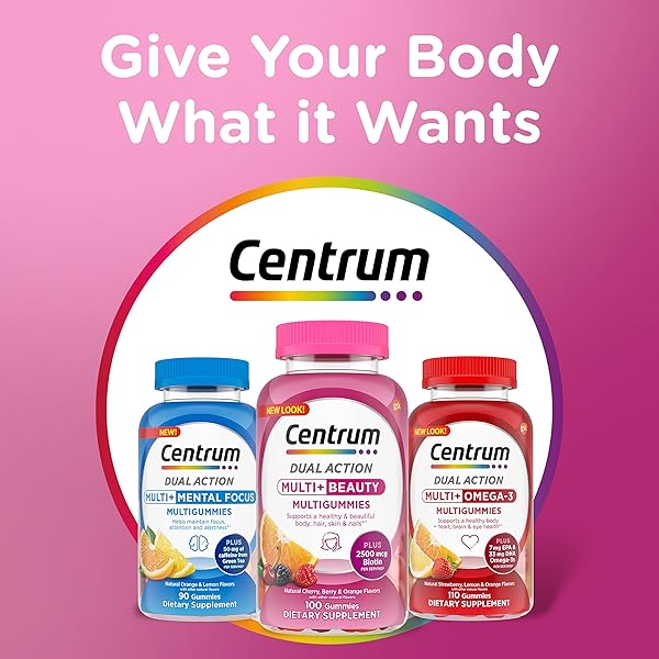 CENTRUM MULTIVITAMIN GUMMY, 100 COUNT (PACK OF 1)