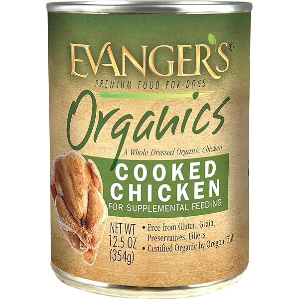 EVANGER’S ORGANIC COOKED CHICKEN FOR DOGS – 12...