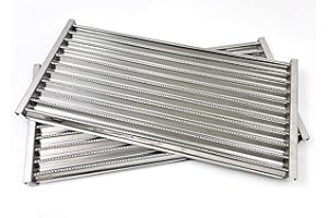 Direct Store Parts DS123 17" Stainless Steel Emitter Plates TRU-Infrared Grill Grates for Charbroil Performance Tru-Infrared 2 Burner Gas Grill 463633316, 463672016 463672216, 463672416, 2PK
