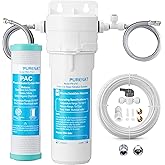 Under Sink Water Filter System - Under Counter Water Filter for Kitchen Faucet,Refrigerator and Ice Maker,10" Replacement Filter(Lower Cost),Highly Effective Reduces Rust,Sand,Chlorine,Bad Taste&Odor