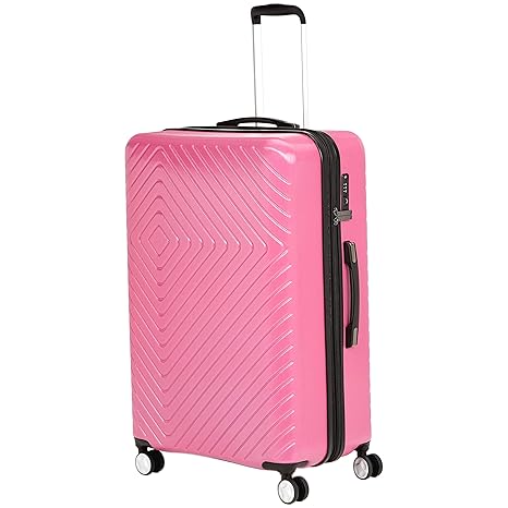 pink travel luggage