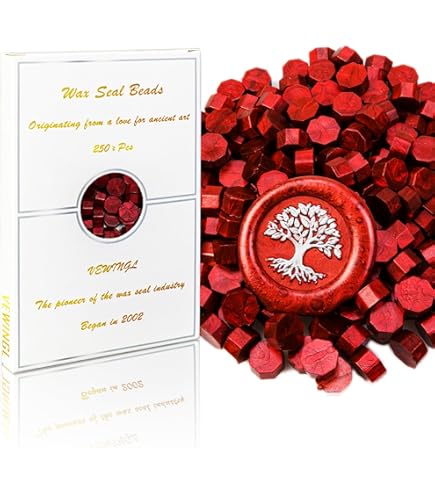 PATIKIL Wax Seal Beads - 360 Pack Octagon Sealing Wax For Letters & Invitations