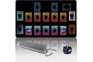 Extalas for Yu-Gi-Oh Playmat Single Player,with Free Limited - Edition dice and Storage Tube Size 24 * 14