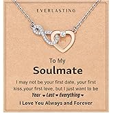 Shonyin Valentines Day Everlasting Heart Necklace for Women Girls Mother (Bonus) Daughter (Sons) Girlfriend Grandma Granddaughter Mother Daughter in Law Sister (in Law) Soulmate Wife Birthday Christmas Gifts