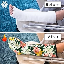 LedBack Floral Cast Covers for Leg Cast Cover Sock
