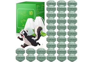 MIXRUG 36 Pcs Skunk & Raccoon Repellent, Natural Peppermint Oil Rodent Repellent, Keep Raccoon, Mice, Skunk, Raccoon, Other Rodents Away, Skunk Deterrent for Yard Garden Lawn Outdoor
