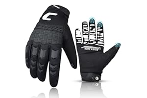 CHCYCLE Dirt Bike & Motorbike Gloves for Men - Mountain Bike, Motocross & ATV Racing - Touch Screen, Full Finger Gloves for Cycling, BMX, MTB & MX