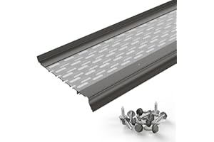 Waterlock Micromesh 5 inch Gutter Guards Leaf Protection, 1 Feet Sample Pack Teretone, Stainless Steel Mesh, Aluminum Gutter Covers, Contractor Grade Gutter Guard from Manufacturer