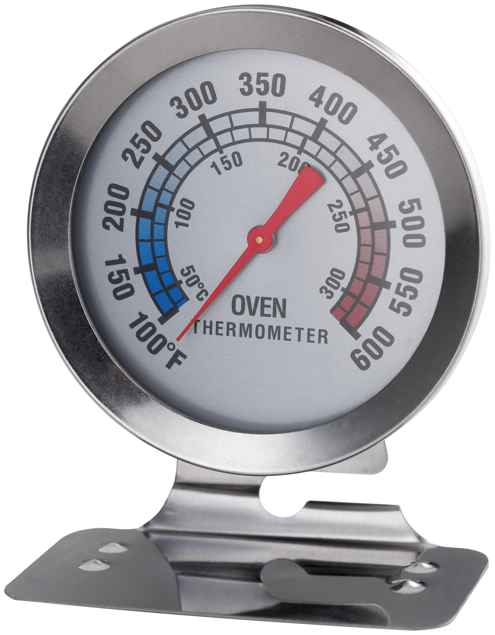 Judge Stainless Steel Oven Thermometer Large Easy-to-Read Analogue Dial Celsius and Fahrenheit