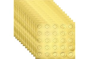 Leucasa 300 Pieces Envelope Stickers Wax Seal Stickers Gold Embossed Envelope Seal Stickers for Envelopes,Wedding Invitations