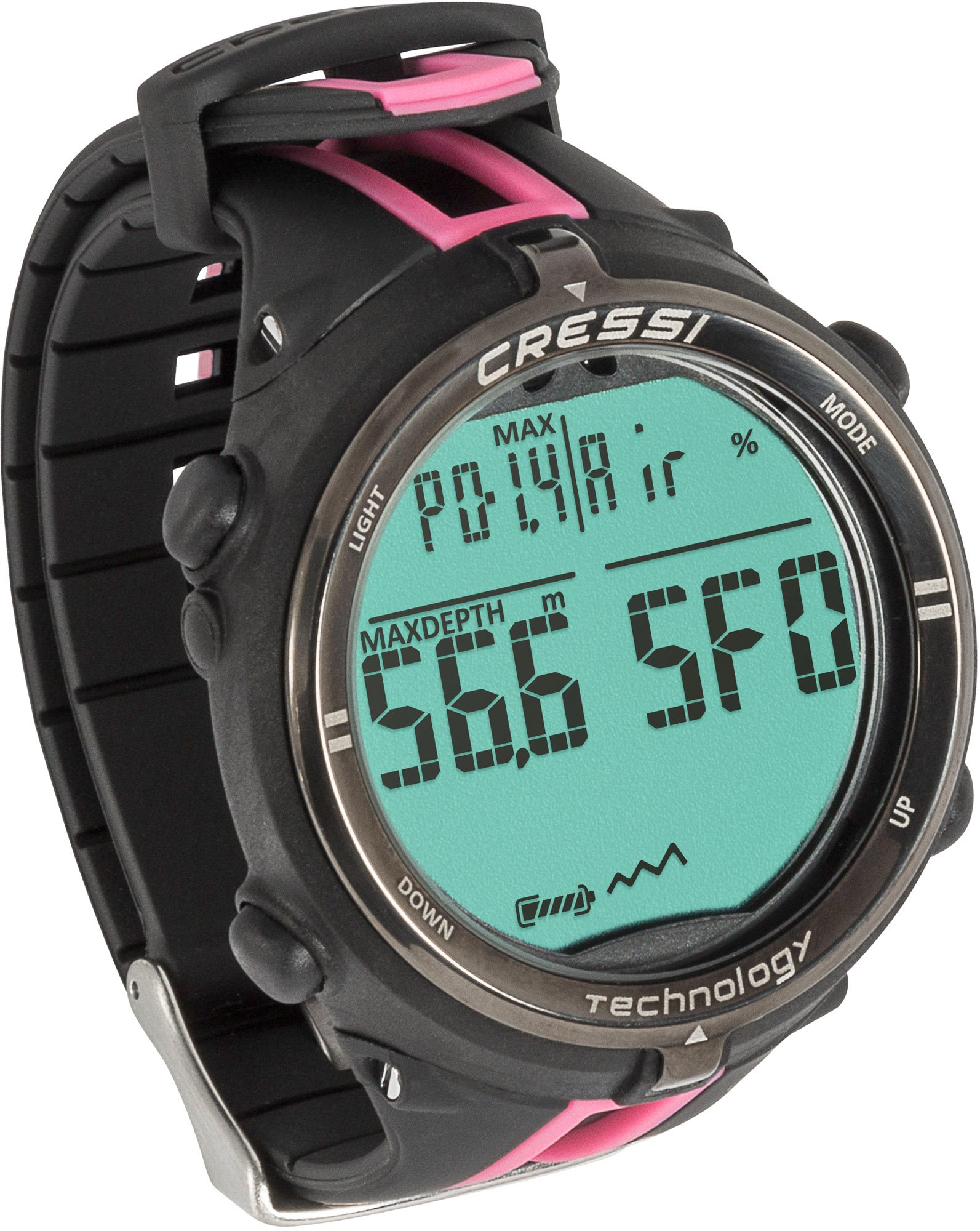 CRESSI Newton Titanium Dive Watch/Computer - Black/Pink