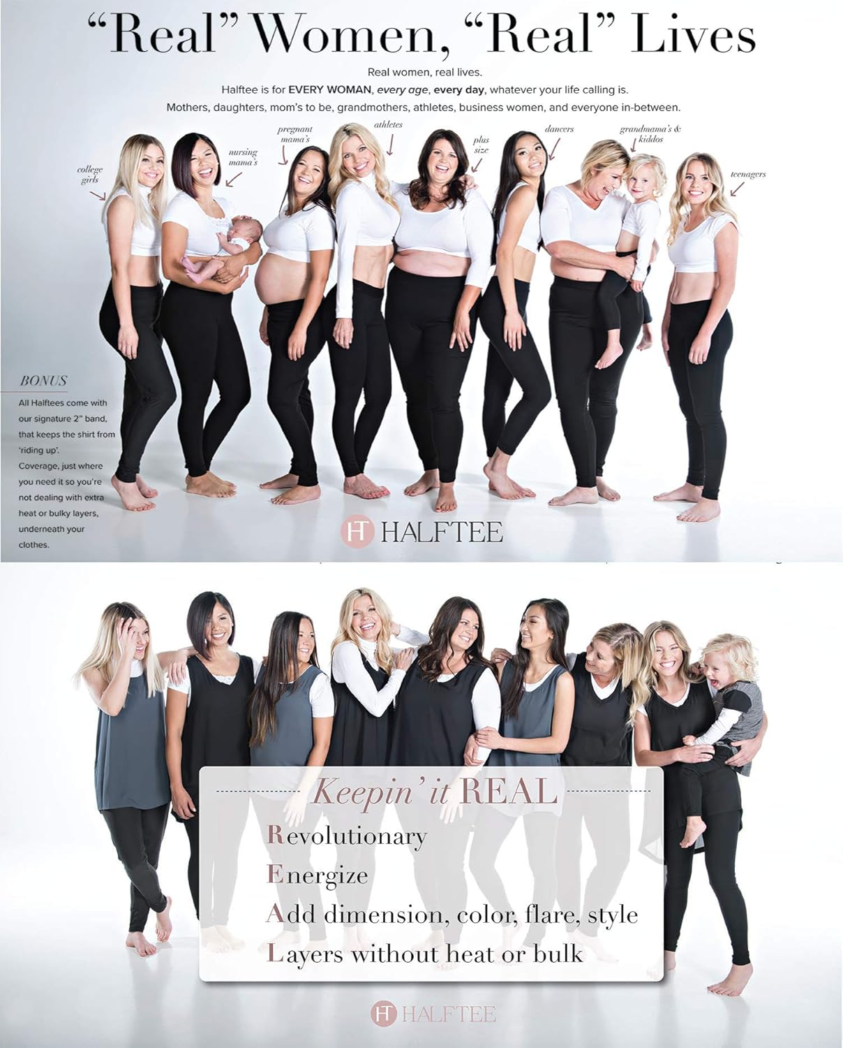 Cute Crop Top Demi Cami for Women /& Teens HT HALFTEE Tank Layering Tee
