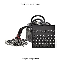 Seismic Audio SACB-32x8x100 32-Channel XLR Low