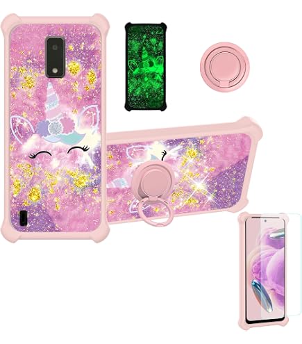 Amazon.com: BLU View 4 Case Compatible with BLU View4 Phone Case BLu View 2  2023 B135DL Case Cover [with Tempered Glass Screen Protector][Hard PC +  Soft Silicone][Ring Support] [Colorful Reflect Light] IMDF-JXX :