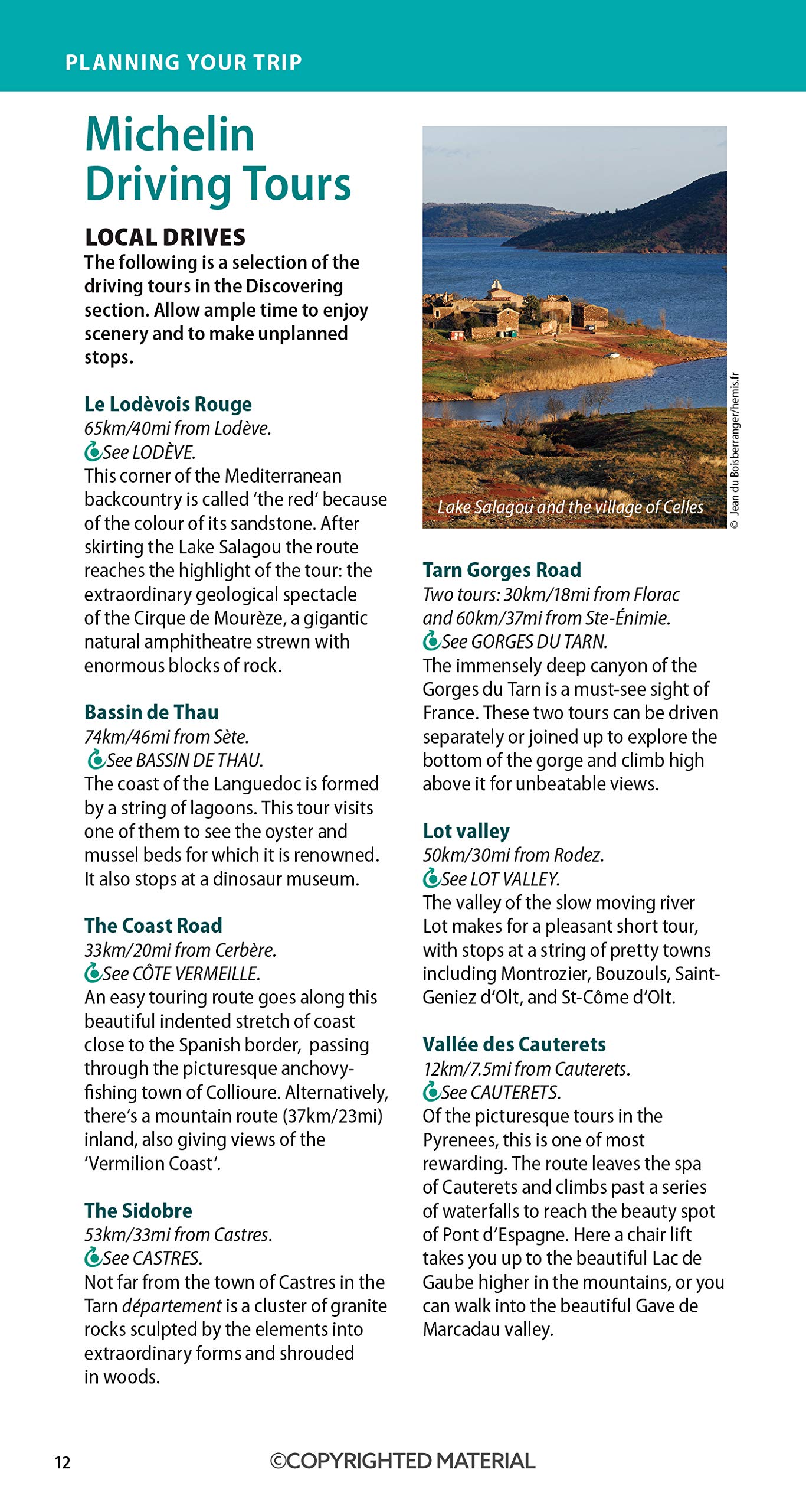 Michelin Green Guide Languedoc Roussillon Tarn Gorges - 