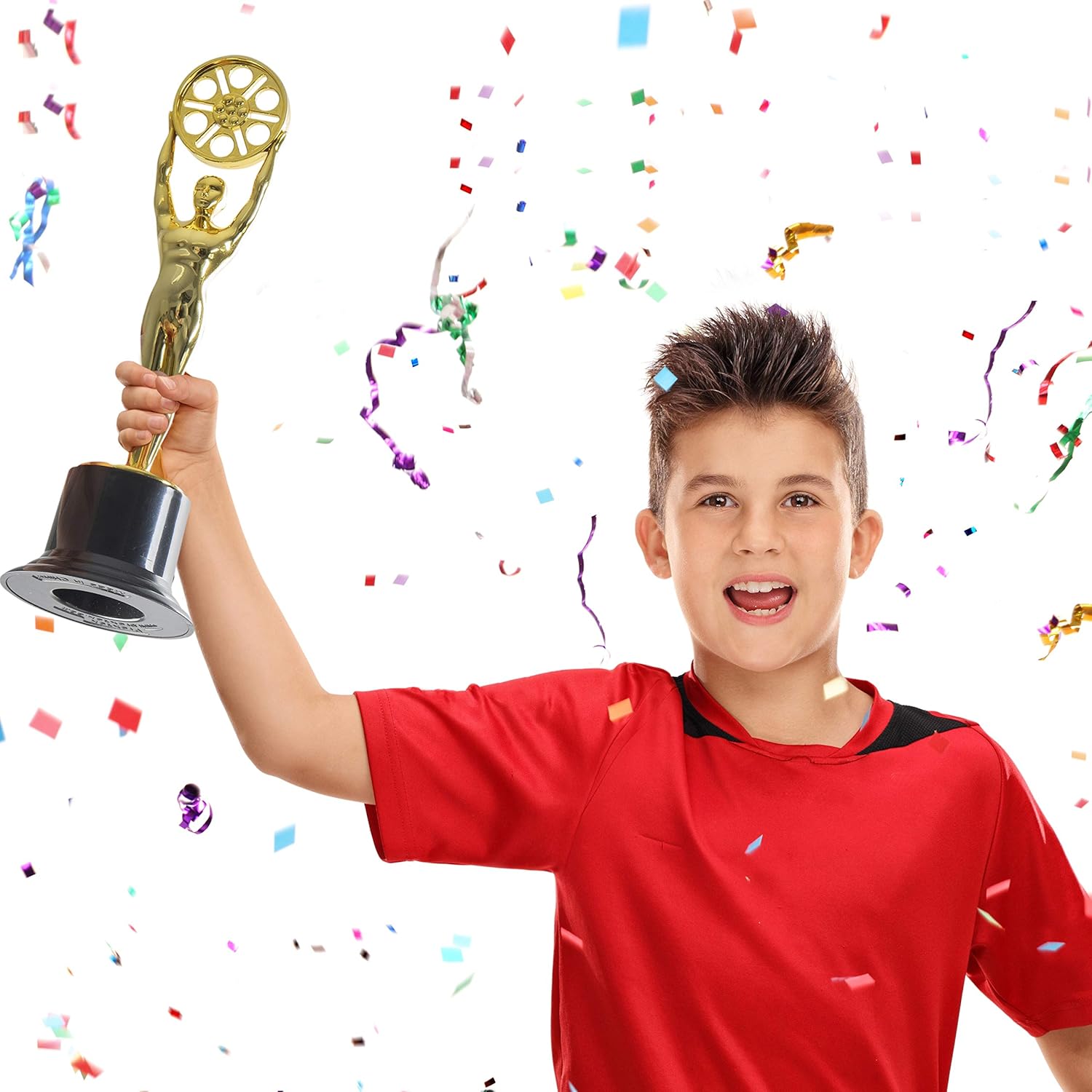 Prextex 10-Inch Gold Movie Buff Award Trophy for Trophy Awards and Party Celebrations, Award Ceremony, and Appreciation Gift, : Sports & Outdoors
