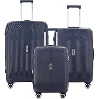 Amazon.com | Dejuno Tutin 3-Piece Hardside Spinner Luggage Set