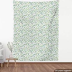 Lunarable Shamrock Fabric by The Yard, St Patrick's