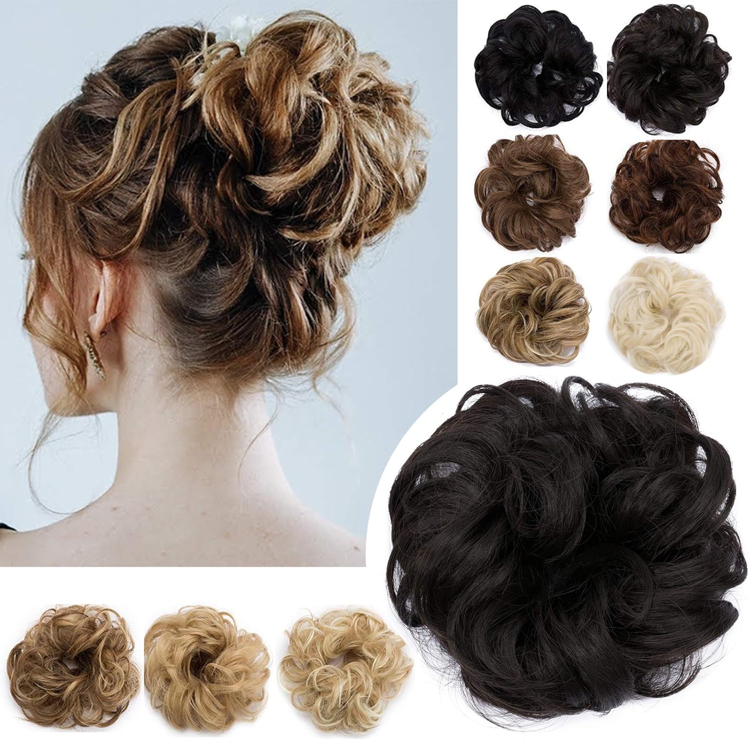 Pezzo Per Capelli Disordinato Per Donna, Capelli Sintetici - Foto 6