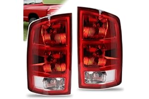Tail Lights Compatible With 2002-2006 Dodge Ram 1500 2500 3500 Driver and Passenger Side Taillights Replace CH2801147 CH28001