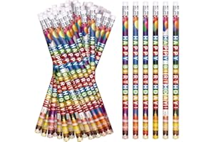 Zhirlyn Birthday Pencils for Students Happy Birthday Pencil Bulk Colorful Wood Pencils Teacher Classroom Birthday Gifts Party