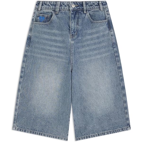 Hesaco Y2k Star Jorts - Unisex Wash Baggy Jorts Jean Shorts
