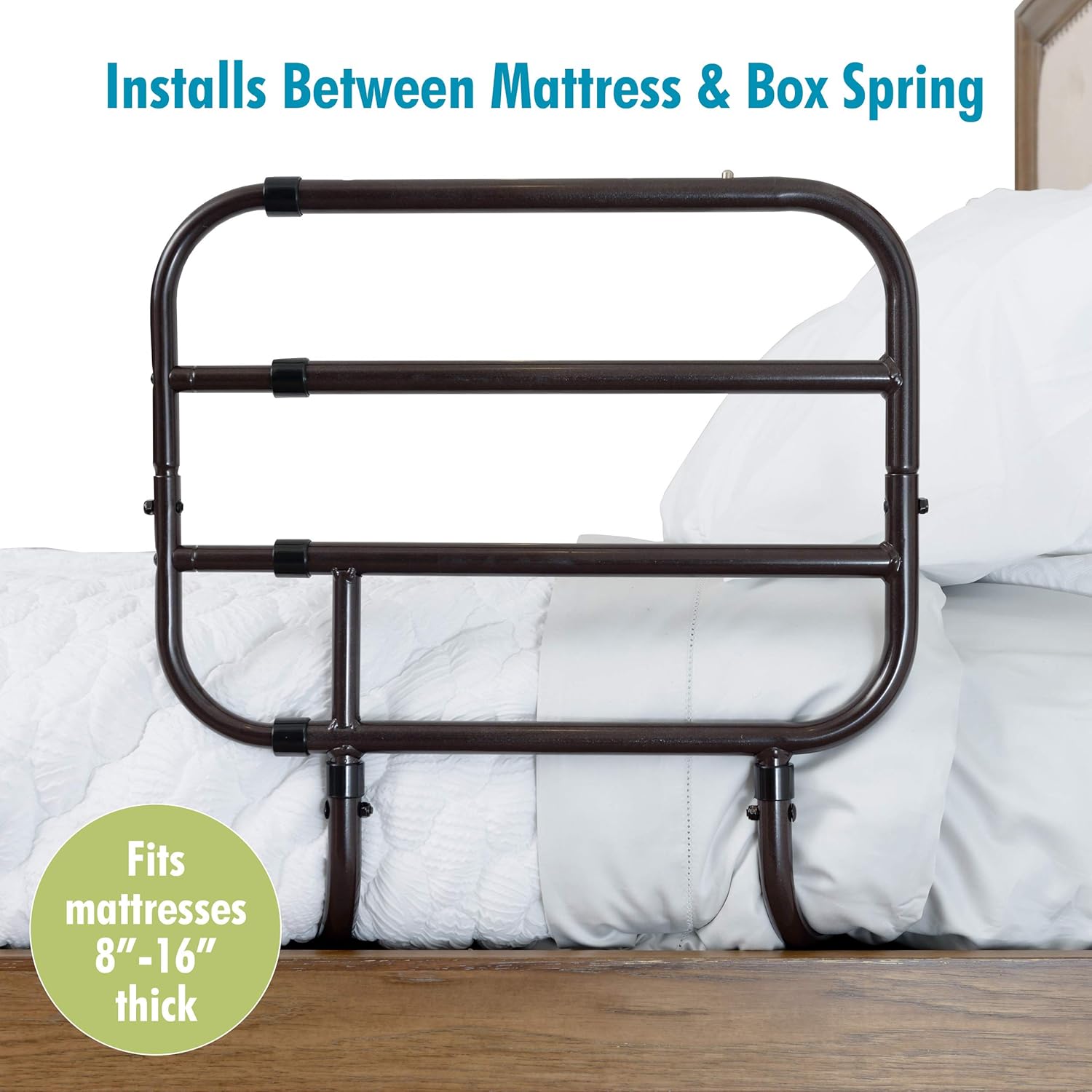 Able Life Bedside Extend-A-Rail, Adjustable Senior Bed Safety Rail and Bedside Standing Assist Grab Bar: Health & Personal Care