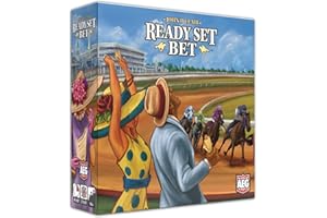 AEG Ready Set Bet | Head Off to The Races | Betting & Bluffing | Real-Time Dice Rolling Party Game | Simultaneous Play | 2-6 Players | Ages 10+