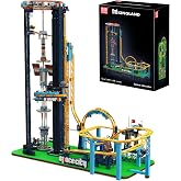 Mould King Loop Coaster Building Kit, Large Amusement Park Roller Coaster Model Set with Passenger Train and Motors, Creative Gift for Adults, 3118 PCS
