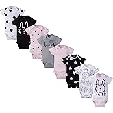 Gerber baby-girls 8-pack Short Sleeve Onesies Bodysuits