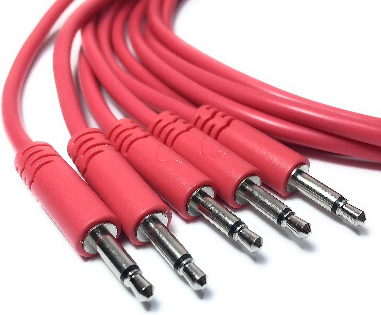 Eurorack Patch Cables 10 colores/7 longitudes 15cm, Verde Juego de 5