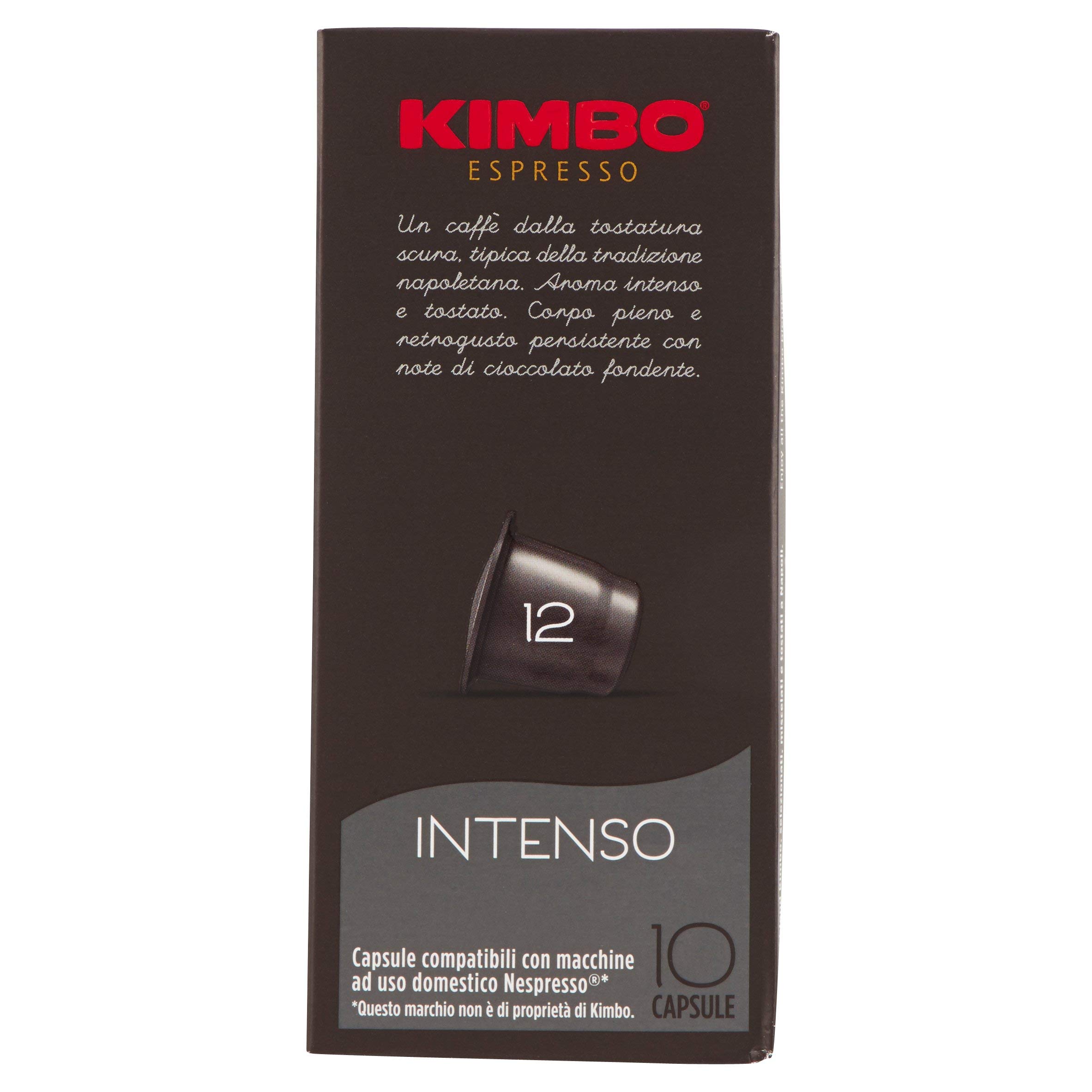 Kimbo Italian Nespresso Compatible Capsules for Espresso (Napoli, 10