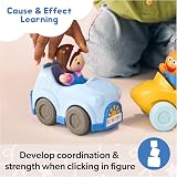 Ms. Rachel 1-2-3 Roll Vehicle with Click-in Figure Pull Back Action Toy view 7
