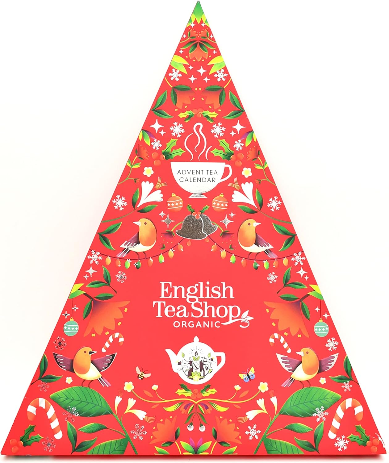 Advent Calendars - English Tea Shop Advent Calendar Red Triangle 25 Pyramid Biodegradable Tea Bags