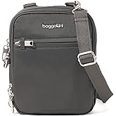 Baggallini Securtex® Anti-theft Mini Everything Crossbody Bag, 6.3"x8.25" Rfid, Locking Zippers & Cut-resistant Strap