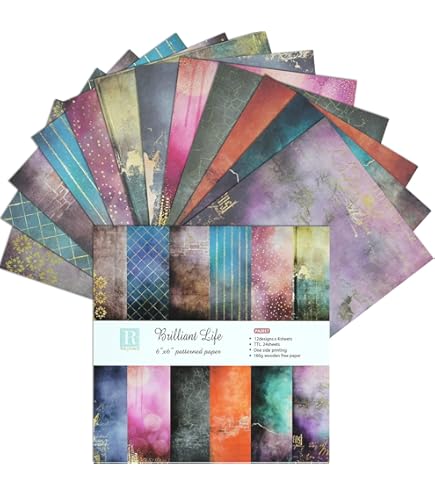 Craft Consortium Double-Sided Paper Pad 6"X6" 40/Pkg-Ink Drops - Organic, 20 Des