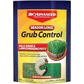 BioAdvanced Season Long Grub Control Granules - 10 lb Bag | Kills Grubs, Mole Crickets, Cinch Bugs, and More - Creates Protective Zone