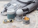 Beaba Formula Dispenser 3-Compartment Stackable Airtight Grey view 2