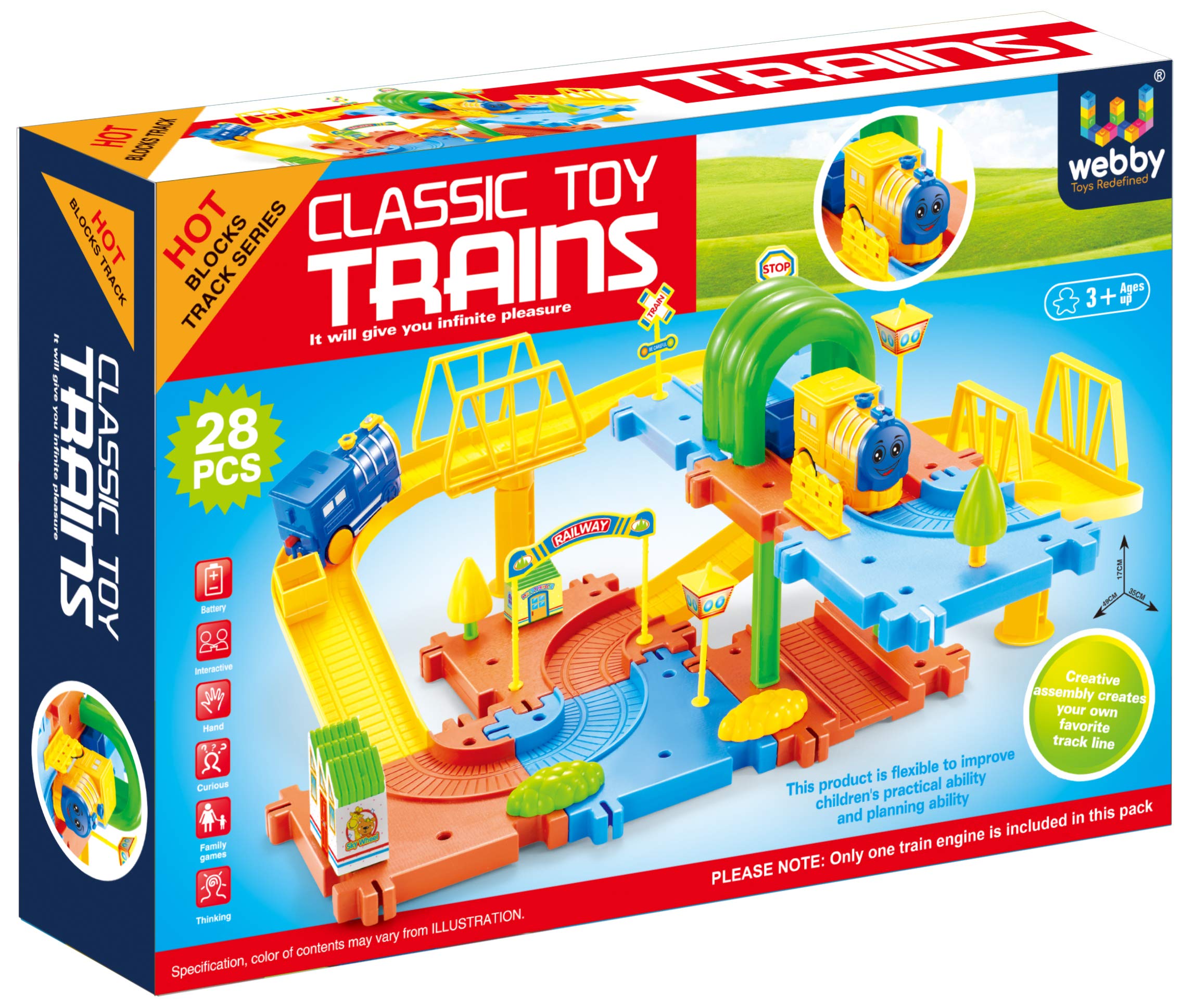 webby classic toy train set