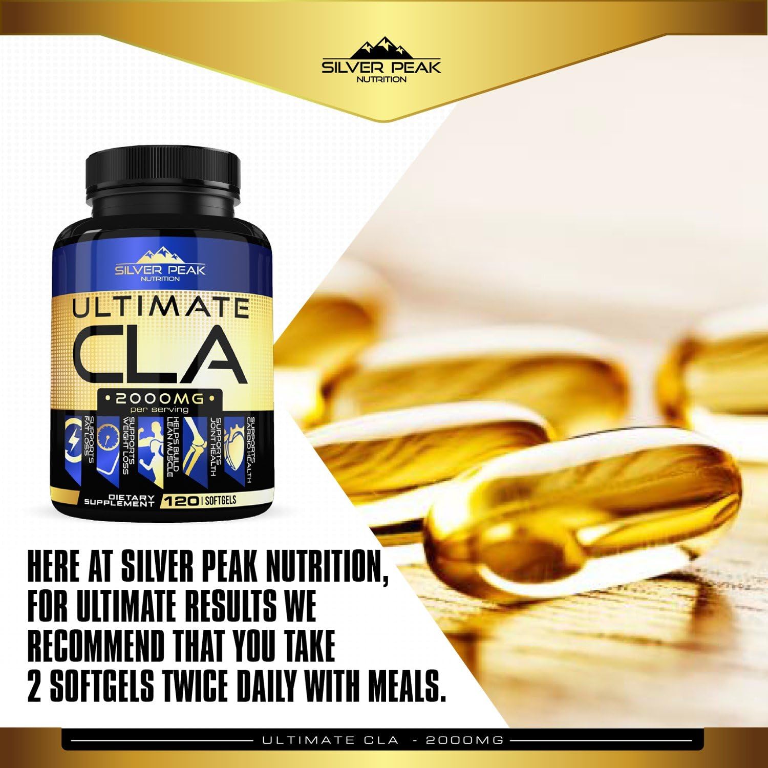 CLA, CLA Safflower Oil for Weight Loss, CLA Supplement for Men & Women