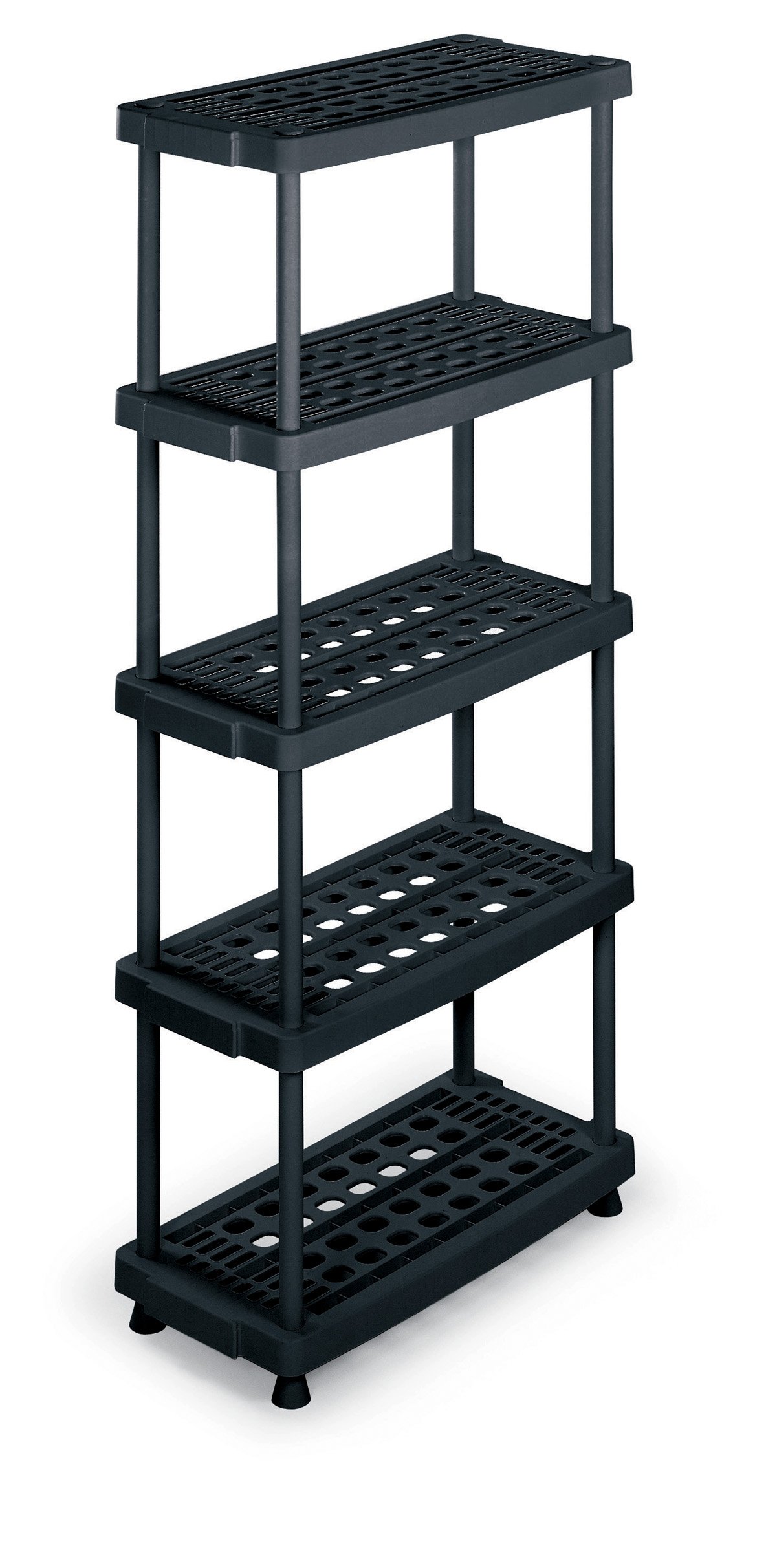 Terry, Scaffale 8040-5, Modular Shelving with 5 Shelves - 79x39x176 cm