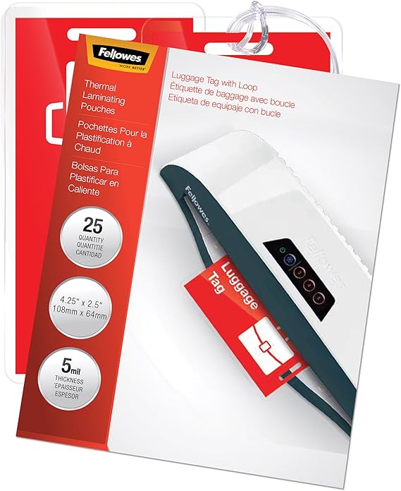 Luggage tag laminator machine