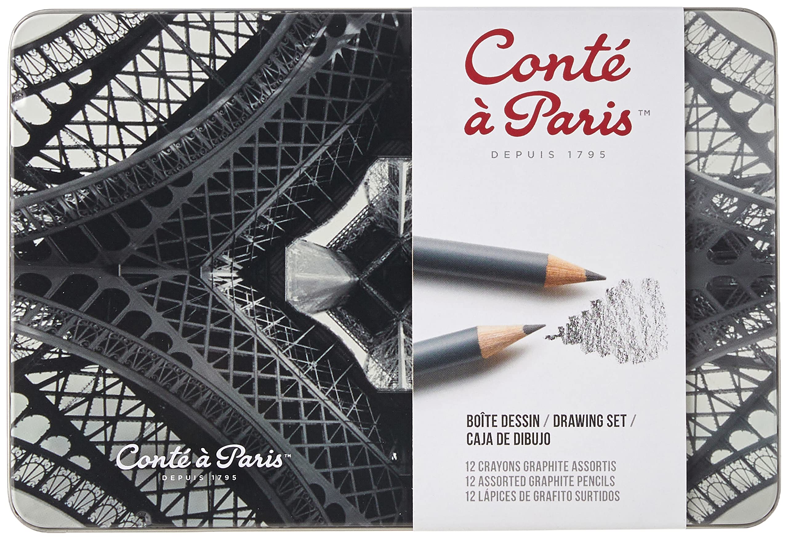 Conte a Paris Graphite Pencil (Tin of 12)