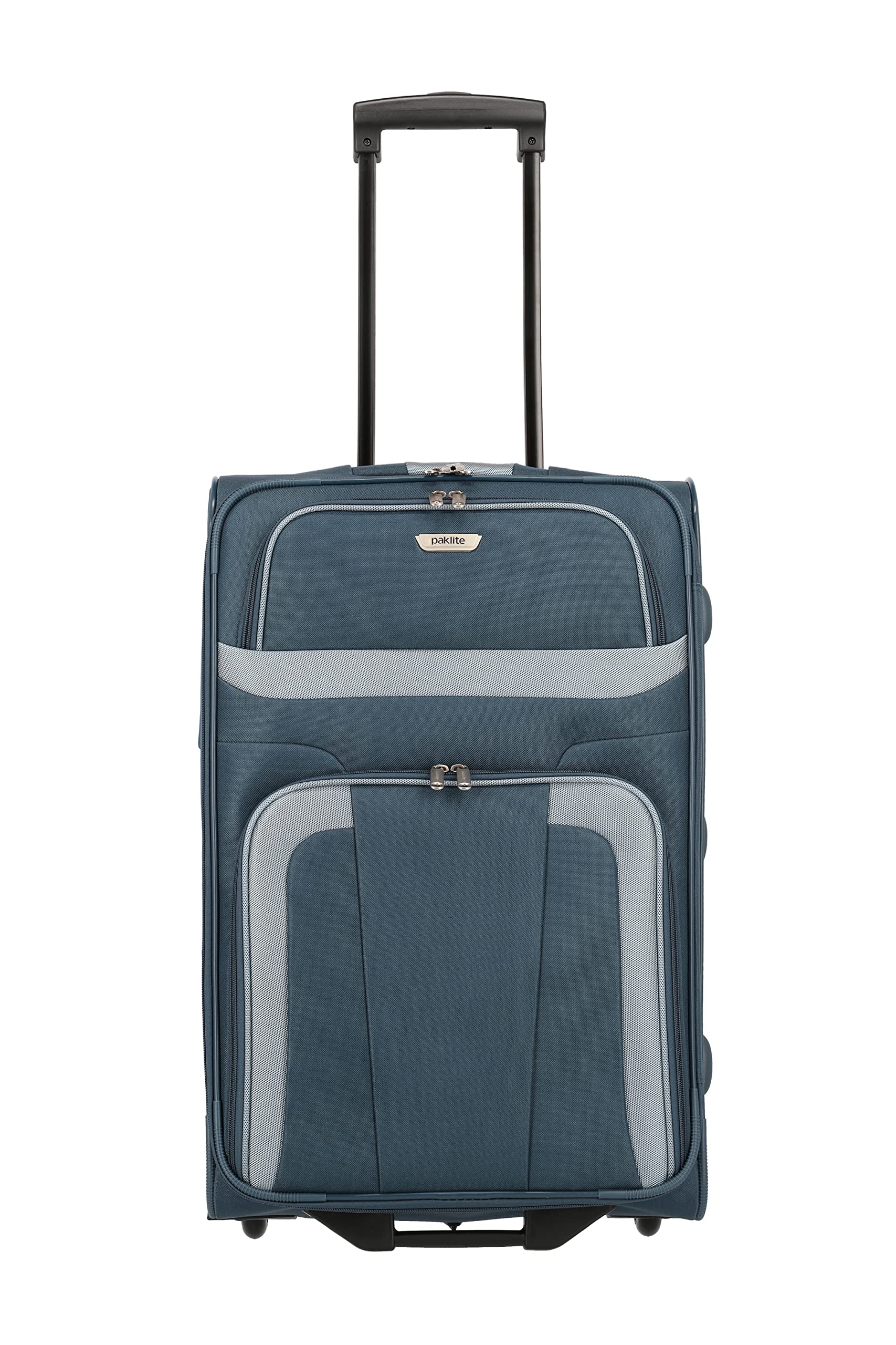 paklite travel suitcase with 2 wheels, medium-sized trolley, ORLANDO, classic soft-shell trolley in timeless design, 63 cm, 58 liters